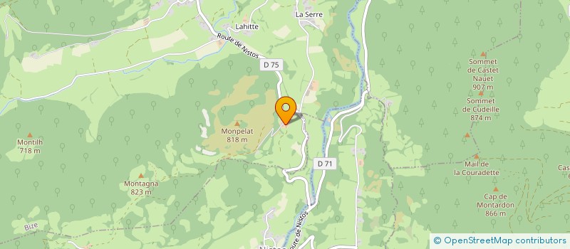 localisation de l'entreprise MONSIEUR ALEXANDRE CASTERAN  BIZE