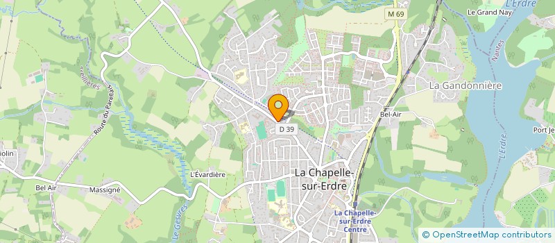 localisation de l'entreprise MONSIEUR ALEXANDRE CAUNEAU  LA CHAPELLE-SUR-ERDRE