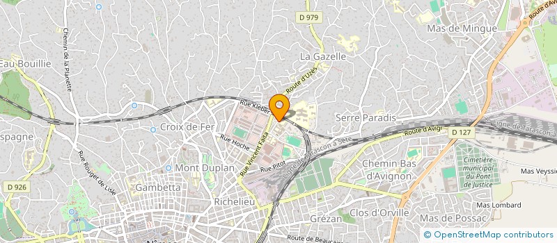 localisation de l'entreprise MONSIEUR ALEXANDRE CAZAVET  NIMES