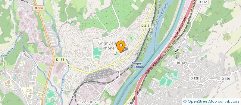 localisation de l'entreprise MONSIEUR ALEXANDRE CELLIER  GRIGNY-SUR-RHONE