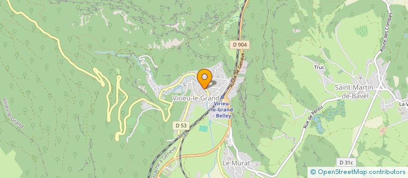 localisation de l'entreprise MONSIEUR ALEXANDRE CHAMBEAUD  VIRIEU-LE-GRAND