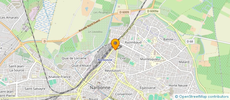 localisation de l'entreprise MONSIEUR ALEXANDRE CHAMPAIN à NARBONNE