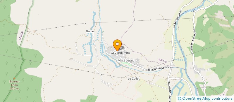 localisation de l'entreprise MONSIEUR ALEXANDRE CHAMPSAUR  MIRABEAU