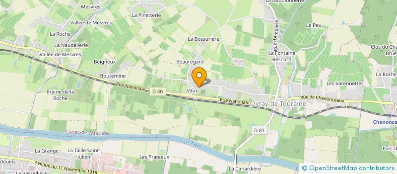 localisation de l'entreprise MONSIEUR ALEXANDRE CHANTREL  CIVRAY-DE-TOURAINE