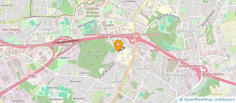 localisation de l'entreprise MONSIEUR ALEXANDRE CHAPELLE  GRADIGNAN