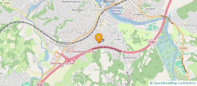 localisation de l'entreprise MONSIEUR ALEXANDRE CHAPUIS  URRUGNE