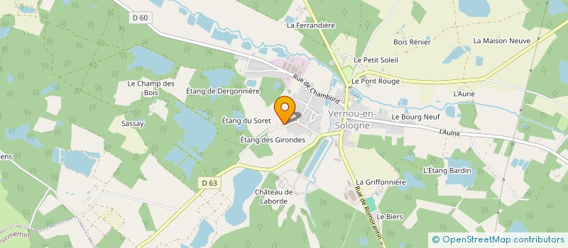 localisation de l'entreprise MONSIEUR ALEXANDRE CHARPENTIER  VERNOU-EN-SOLOGNE