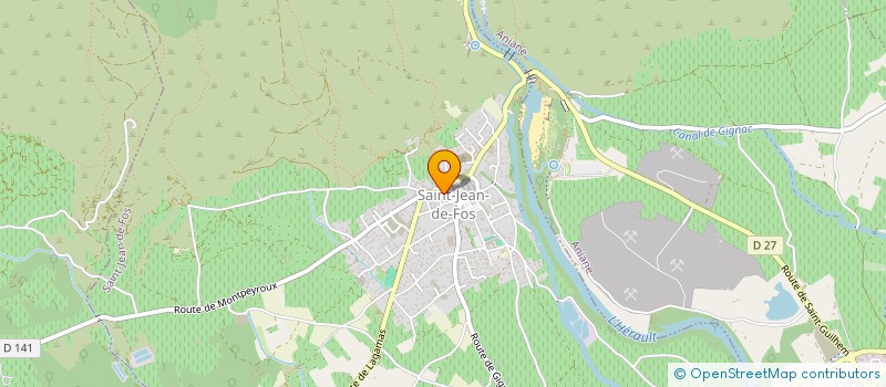 localisation de l'entreprise MONSIEUR ALEXANDRE CHARPENTIER  SAINT-JEAN-DE-FOS