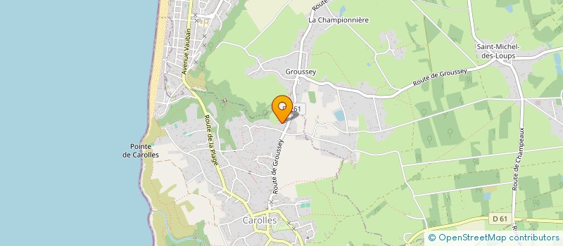 localisation de l'entreprise MONSIEUR ALEXANDRE CHARRON  CAROLLES