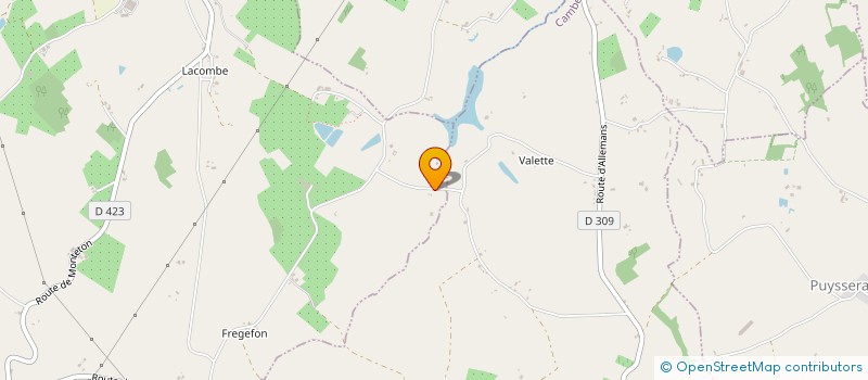 localisation de l'entreprise MONSIEUR ALEXANDRE CHASTEAU  MONTETON