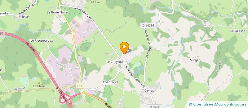 localisation de l'entreprise MONSIEUR ALEXANDRE CHAUFFOUR  ESPARTIGNAC