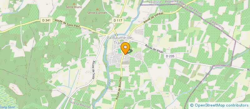 localisation de l'entreprise MONSIEUR ALEXANDRE CHAUSSY  LA BAUME-DE-TRANSIT