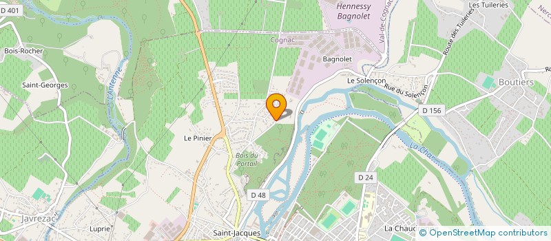 localisation de l'entreprise MONSIEUR ALEXANDRE CHAUVEAU à COGNAC