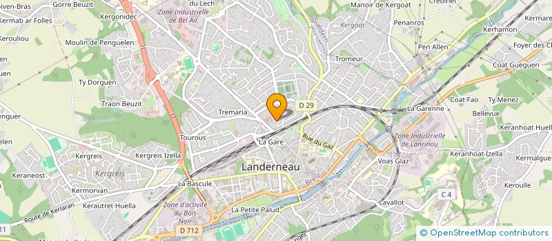 localisation de l'entreprise MONSIEUR ALEXANDRE CHAUVIN  LANDERNEAU