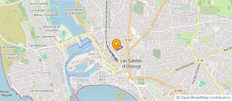 localisation de l'entreprise MONSIEUR ALEXANDRE CHERIER à LES SABLES D'OLONNE