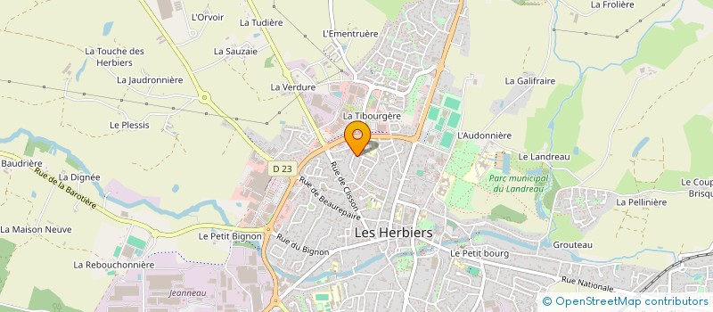 localisation de l'entreprise MONSIEUR ALEXANDRE CHEVALLIER  LES HERBIERS