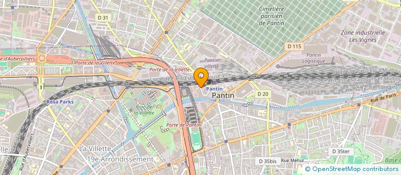 localisation de l'entreprise MONSIEUR ALEXANDRE CHEVREUIL à PANTIN
