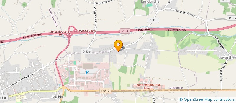 localisation de l'entreprise MONSIEUR ALEXANDRE CLAVE  LANDORTHE