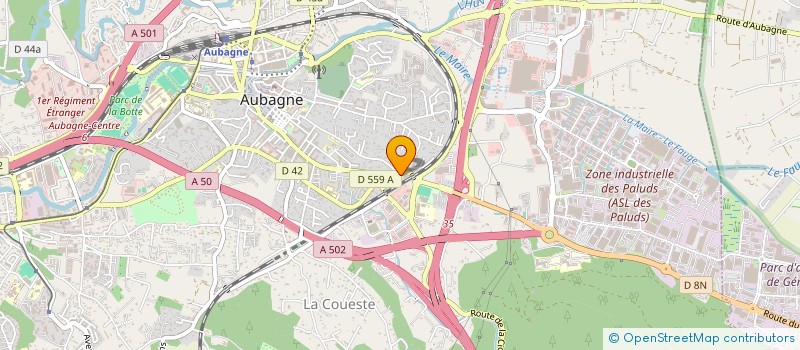 localisation de l'entreprise MONSIEUR ALEXANDRE CLAVERIE à AUBAGNE