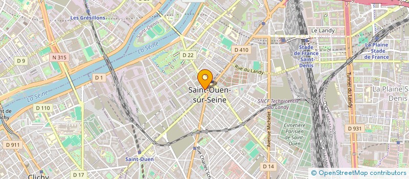 localisation de l'entreprise MONSIEUR ALEXANDRE CLEMENT à SAINT-OUEN-SUR-SEINE