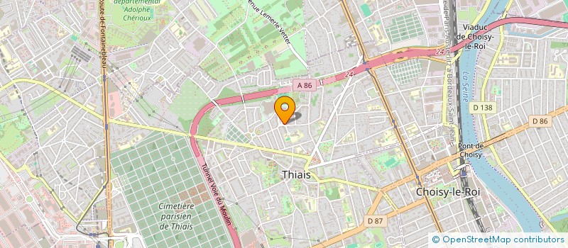 localisation de l'entreprise MONSIEUR ALEXANDRE COHADON  THIAIS