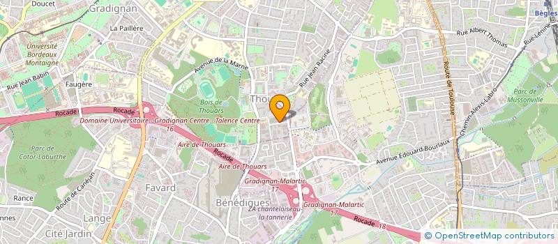 localisation de l'entreprise MONSIEUR ALEXANDRE COJEAN à TALENCE