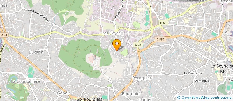 localisation de l'entreprise MONSIEUR ALEXANDRE COLIN à SIX-FOURS-LES-PLAGES