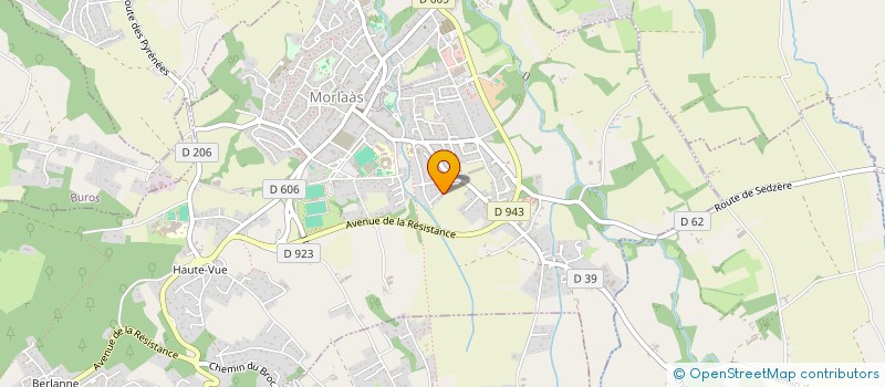 localisation de l'entreprise MONSIEUR ALEXANDRE COLLETTE  MORLAAS