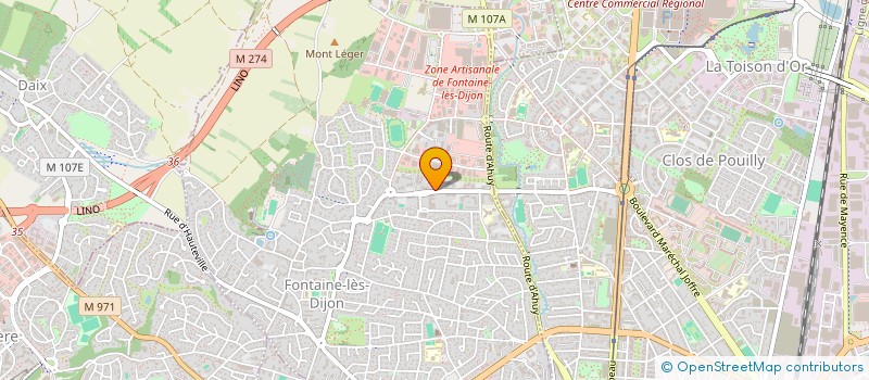 localisation de l'entreprise MONSIEUR ALEXANDRE COMBETTE à FONTAINE-LES-DIJON