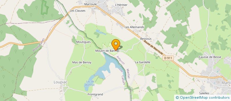 localisation de l'entreprise MONSIEUR ALEXANDRE COMTAT  MARTIEL