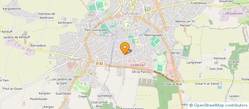 localisation de l'entreprise MONSIEUR ALEXANDRE CORNIC à LESNEVEN