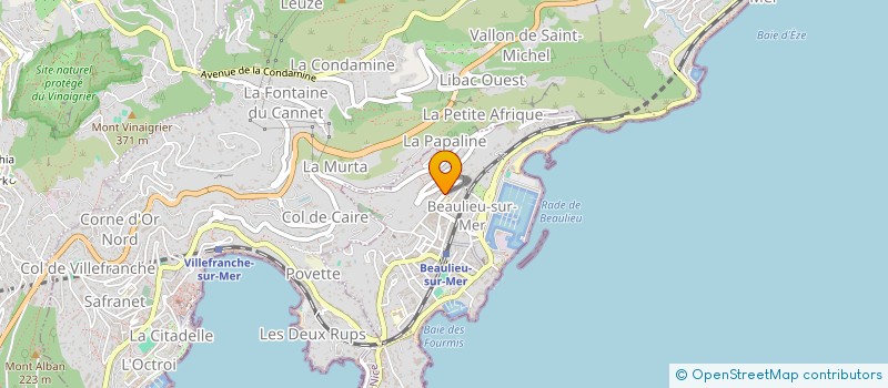 localisation de l'entreprise MONSIEUR ALEXANDRE CORSI à BEAULIEU-SUR-MER