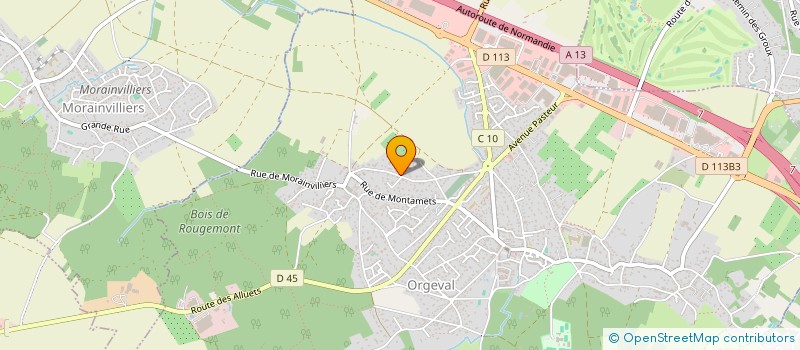 localisation de l'entreprise MONSIEUR ALEXANDRE COSTE  ORGEVAL