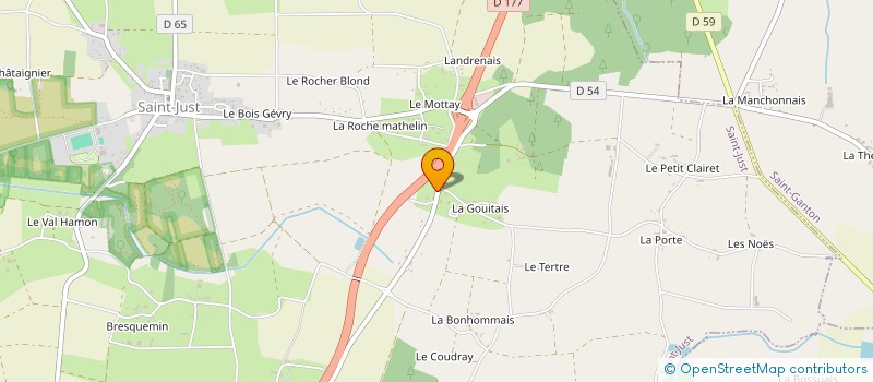 localisation de l'entreprise MONSIEUR ALEXANDRE COTARD  SAINT-JUST