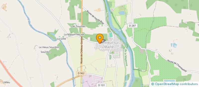 localisation de l'entreprise MONSIEUR ALEXANDRE COUDRAY  MONTREUIL-SUR-MAINE