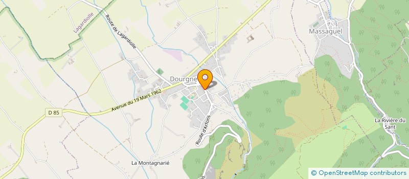 localisation de l'entreprise MONSIEUR ALEXANDRE COUGNAUD  DOURGNE