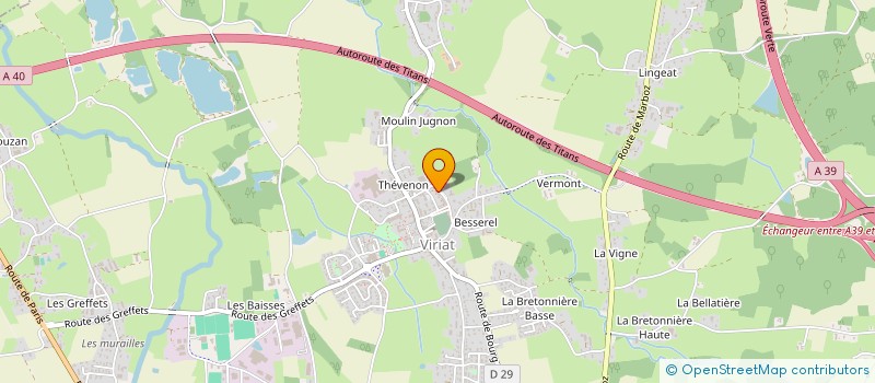 localisation de l'entreprise MONSIEUR ALEXANDRE COUGNY à VIRIAT