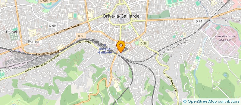 localisation de l'entreprise MONSIEUR ALEXANDRE COULIER  BRIVE-LA-GAILLARDE