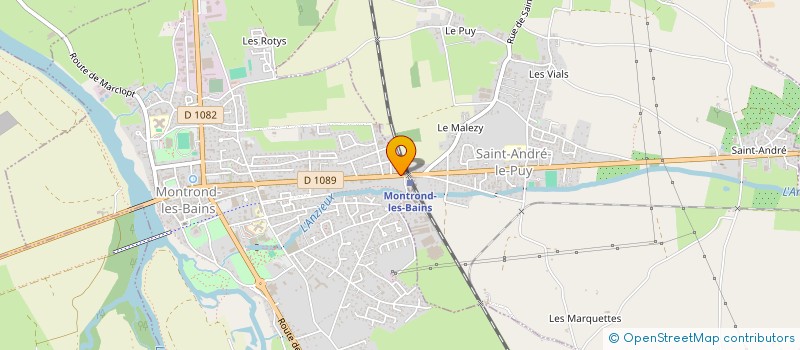 localisation de l'entreprise MONSIEUR ALEXANDRE COULON à MONTROND-LES-BAINS