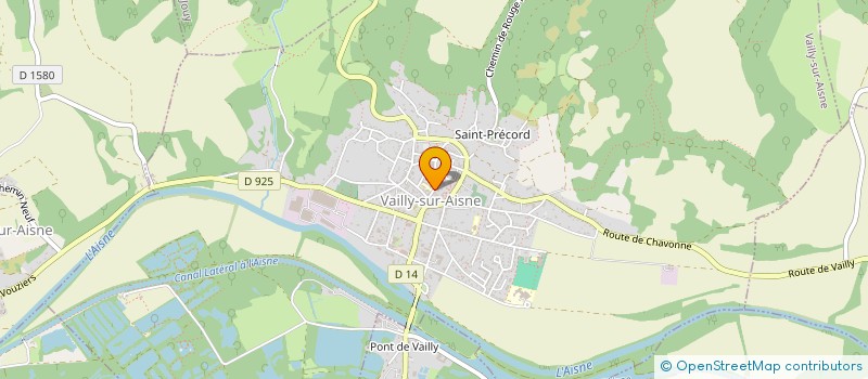 localisation de l'entreprise MONSIEUR ALEXANDRE COULON  VAILLY-SUR-AISNE