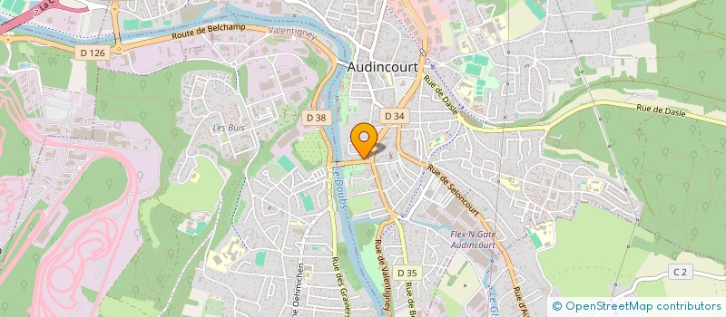 localisation de l'entreprise MONSIEUR ALEXANDRE COURTOIS  AUDINCOURT