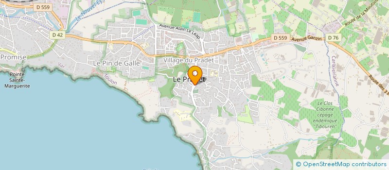 localisation de l'entreprise MONSIEUR ALEXANDRE COUSTENOBLE  LE PRADET