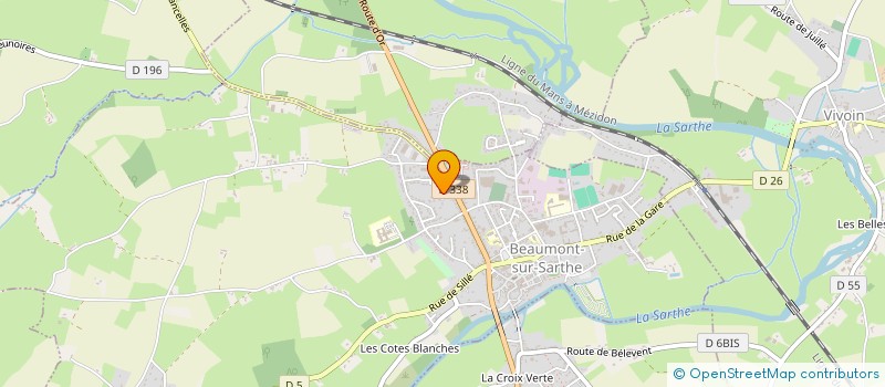 localisation de l'entreprise MONSIEUR ALEXANDRE COUTARD  BEAUMONT-SUR-SARTHE