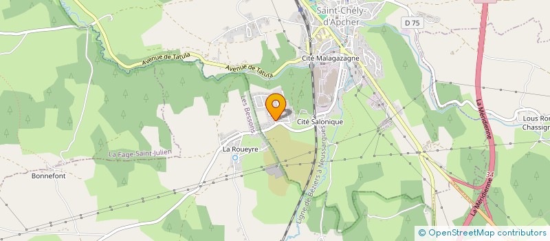 localisation de l'entreprise MONSIEUR ALEXANDRE CRINER  SAINT-CHELY-D'APCHER