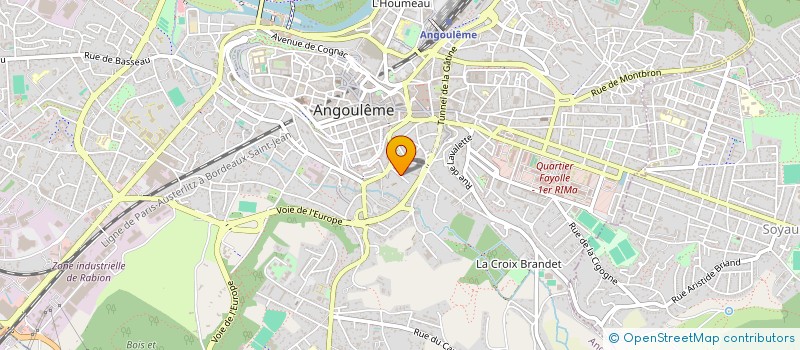 localisation de l'entreprise MONSIEUR ALEXANDRE CROSNIER à ANGOULEME