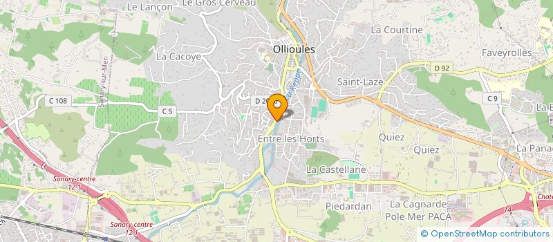 localisation de l'entreprise MONSIEUR ALEXANDRE CROUZET  OLLIOULES