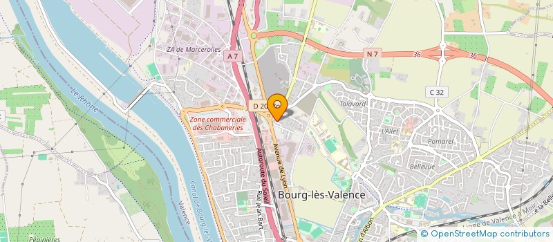 localisation de l'entreprise MONSIEUR ALEXANDRE CROZET à BOURG-LES-VALENCE
