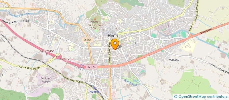 localisation de l'entreprise MONSIEUR ALEXANDRE D HEEGER à HYERES