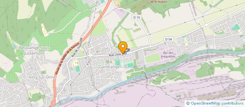 localisation de l'entreprise MONSIEUR ALEXANDRE DA CRUZ  GANDRANGE