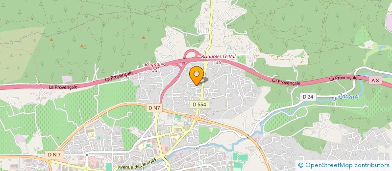 localisation de l'entreprise MONSIEUR ALEXANDRE DA SILVA  BRIGNOLES